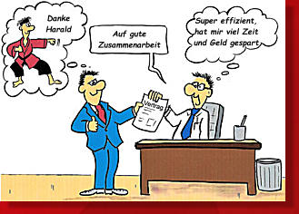 Danke Harald Auf gute Zusammenarbeit Super effizient, hat mir viel Zeit  und Geld gespart